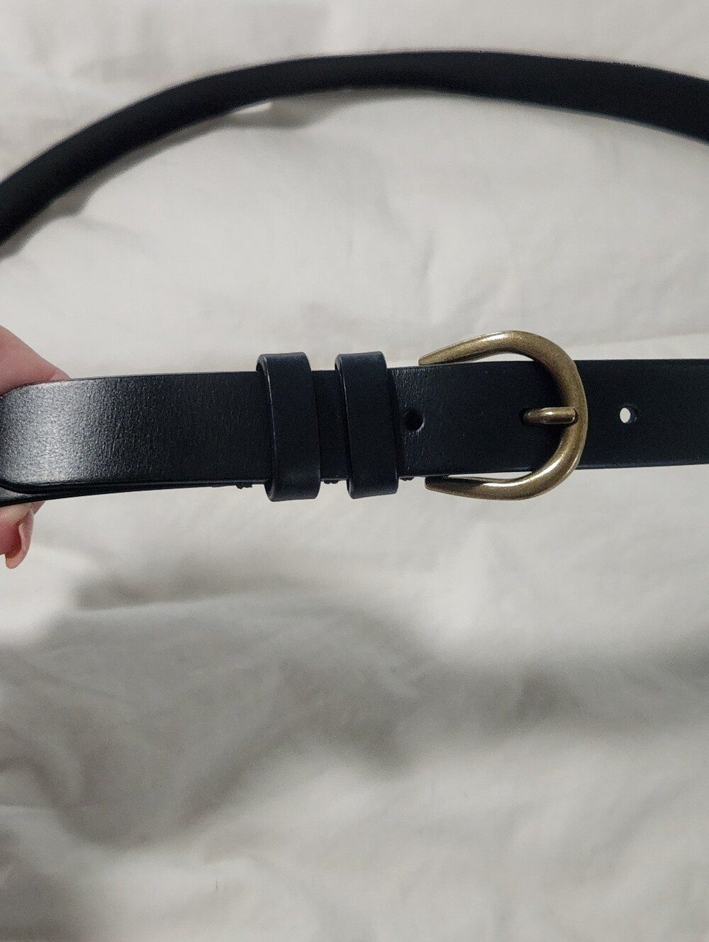 Loft Black Leather Belt Size XL 100% Cow Leather